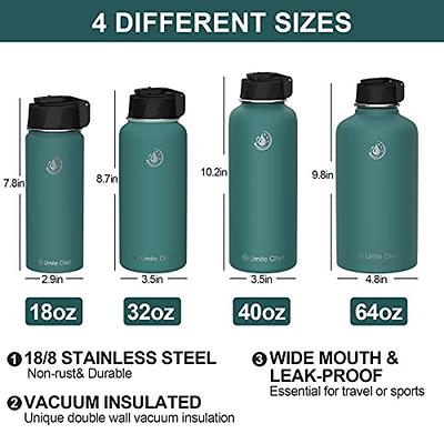 Drinco Black Sport 18-oz. Stainless Steel Water Bottle One-Size