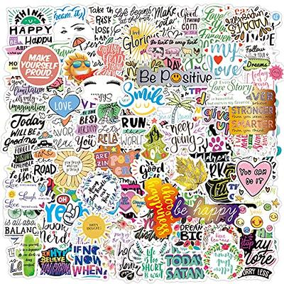 Quote Stickers Positive Stickers Vinyl Waterproof Inspiring - Temu