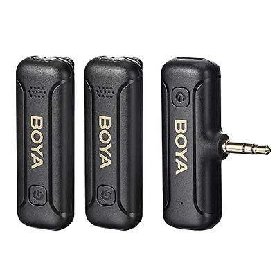 BOYA Wireless Lavalier Microphones for Cameras DSLR Camcorder BY