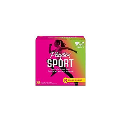 Playtex Sport Tampons - Plastic - Unscented - Super Plus - 36ct 36 ct