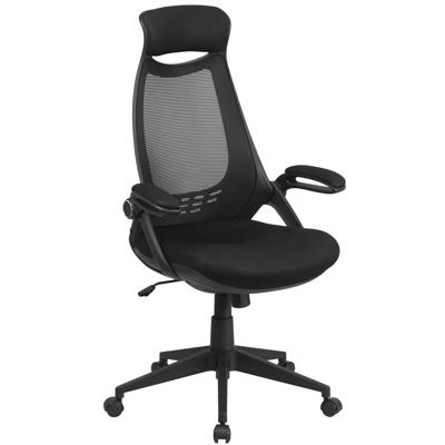 Executive Swivel Office Chair with Mesh Padded Seat Black - Flash Furniture