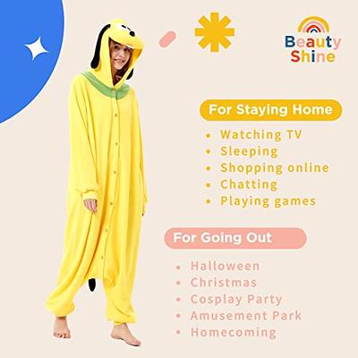 Unisex Adult Cosplay Bee Animal Pajama Costume 1-Piece Halloween