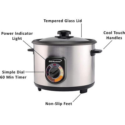 Elite Erc-2020 2 Cup Rice Cooker With Stainless Steel Pot