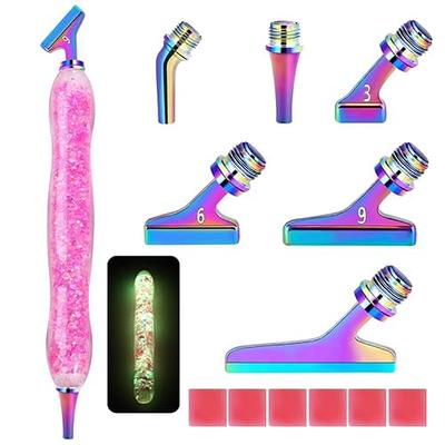 Diamond Painting Pen Accessories Tools Set,1PCS Luminous Diamond