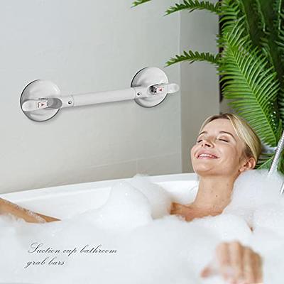 Shower Handle 2 Pack 12 inch Grab Bars for Shower, Bathroom, Bathtubs, Bath  Safety Grab Bar with Strong Hold Suction Cup for Elderly, Handicap