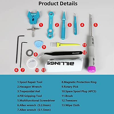 Forart 13 Pcs Fishing Reel Bearing Tool Kit Spool Bearing Pin Remover Fishing  Spool Remover Reel Bearing Remover Kit Aluminum Alloy Repair Kit Bait  Maintenance Tool - Yahoo Shopping