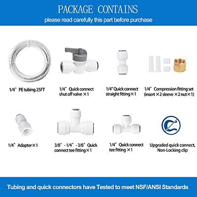 2 Packs Ice Maker Water Line Kit, 1/4 In O.D. 25 FT Water Line with Quick  Fittings + Self Piercing Saddle Valve, For Adding a Branch Waterway to  Refrigerator/Ice Maker - Yahoo Shopping