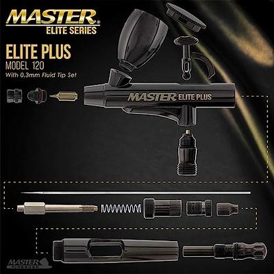 Master Airbrush 3 master airbrush professional acrylic paint airbrushing  system kit with powerful cool running air compressor - 6 u.s. art su