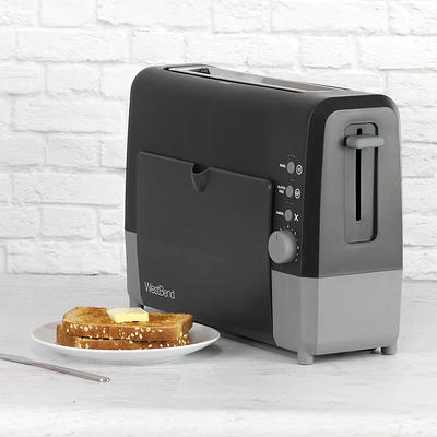 2 Slice Toaster with Thin Chrome Band Gray - Figmint™