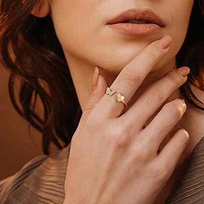 Gold Ring Alphabet | Gold Ring Initial | Initial Ring Jewelry | Initials  Ring Girls - 2023 - Aliexpress