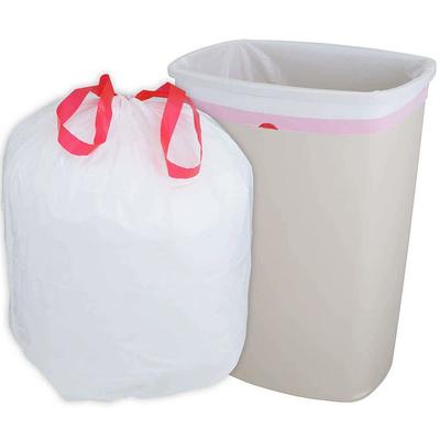 happimess 7.9 gal. Drawstring Trash Can Liner (60-Count, 3-Packs of 20 Liners), White