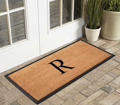 A1HC Rubber and Coir Heavy Duty, Doormat, 30 X 60 Black/Beige