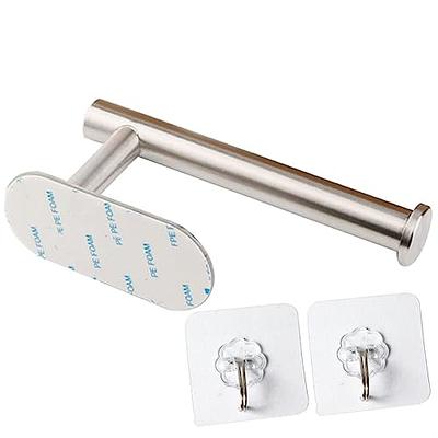 Vanloory Toilet Paper Holder, Self Adhesive Tissue Holder Stainless Steel  Rustproof Paper Roll Holder, No Drilling Easy to Install, Toilet Paper Rack