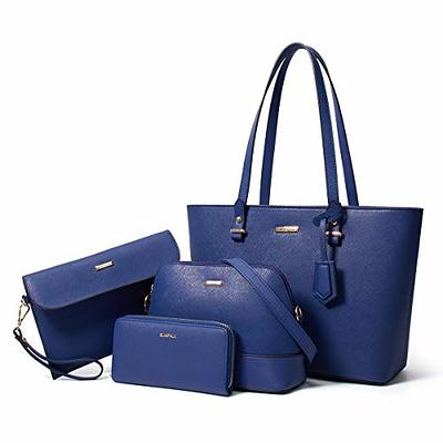 Women Fashion Handbags 4pcs Tote Bags Set Shoulder Bag Top Handle Satchels  Purse