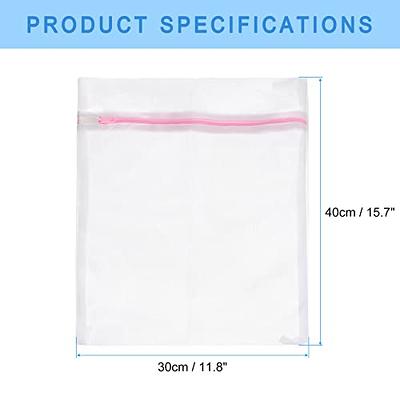 4Pcs Fine Mesh Laundry Bag, White Washing Net Bag, Underwear Laundry Bag  For Delicates, Bra Wash Protector Mesh Bags, Polyester Clothes Laundry Net,  W