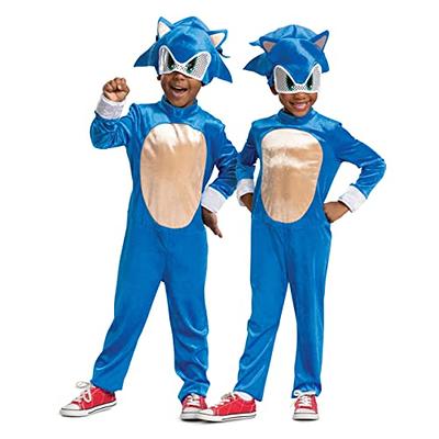 Unisex Size Medium (8-10) Sonic Deluxe Halloween Child Costume Sonic Prime,  Disguise 