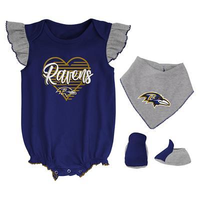 Newborn Purple Baltimore Ravens Team Logo Bodysuit