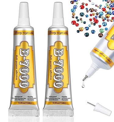 B7000 Glue Clear Adhesive - 15ml/0.5oz (2 Pack) - Jewelry Bead B-7000 Glue  with Precise Tips for Rhinestones Fabric, Glass, Jewelry Making, DIY Art  Crafts, Leather, Toys - Yahoo Shopping