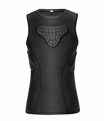 TUOY Youth Padded Compression Shirts Chest Rib Protector for Football  Paintball Baseball Cyclist Jersey - Yahoo Shopping