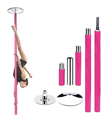 Gymax Purple Dance Pole Full Kit Portable Stripper Exercise