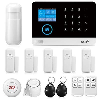 WiFi Door Sensor Alarm: Smart Door Window Sensor with 90db Real-time Alarm,  App Notification,Wireless Door Open Contact Sensor for Home Security  Burglar Alert Compatible with Alexa Google Home (4pack) 