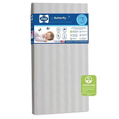 Sealy Mattress Pad, Crib, White, Stain Protection