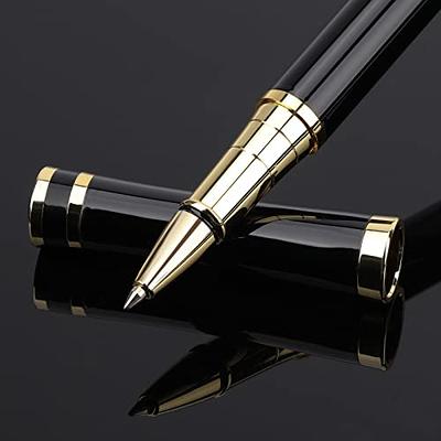 Best Ballpoint Metal Pens with Black Ink - Free Gift: Magnetic