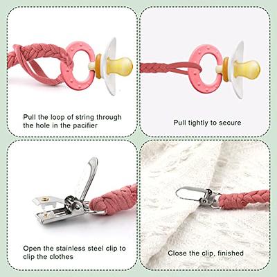 Baby Pacifier Clips Pacifier Chain Clip Soother Holder Dummy Clips Strap  Holder