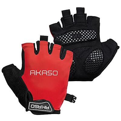 LuxoBike Cycling Gloves (Black - Half Finger Large)