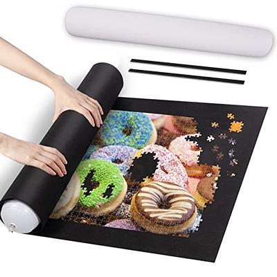 Jigsaw Puzzle Mat Roll Up - 2000 Pieces, 1500, 1000 Pieces Saver Large  Puzzles Board for Adults Kids, Storage and Transport Premium Pump Glue Felt  Mat