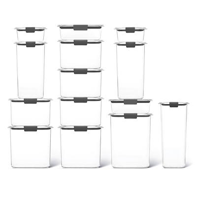Rubbermaid Brilliance Tritan Plastic Food Storage Pantry Set of 14  Containers with Lids (28 Pieces Total) - Yahoo Shopping
