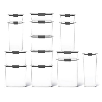 Rubbermaid Brilliance Tritan Pantry Storage Set of 3 with Airtight Lids 