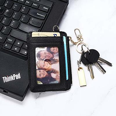 Portable Rfid Blocking Card Holder, Pocket Wallets With Id Window,  Minimalist Slim Coin Purse - Temu