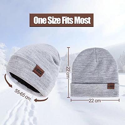 FZ FANTASTIC ZONE Mens Winter Beanie Hats Scarf Set Warm Knit