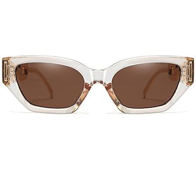  Dollger Retro Cat Eye Sunglasses for Women Hexagon