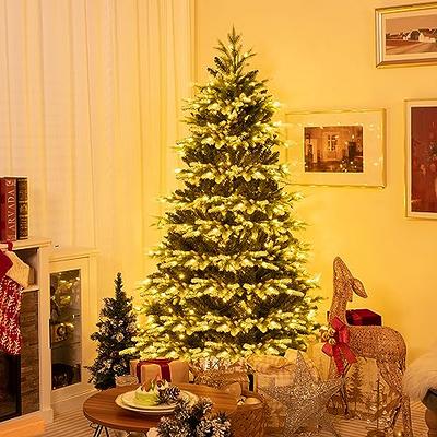 Goplus 4-ft Pre-lit Artificial Christmas Tree with LED Lights in the  Artificial Christmas Trees department at