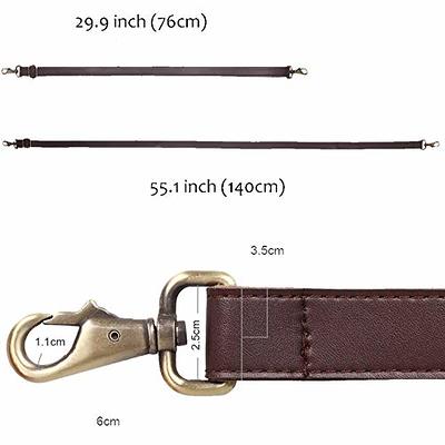 JAKAGO 140cm Universal Replacement PU Leather Shoulder Strap Adjustable Bag  Strap with Metal Swivel Hooks for Crossbody Bag Briefcase Messenger Bag DIY  Purse Making (Brown) - Yahoo Shopping