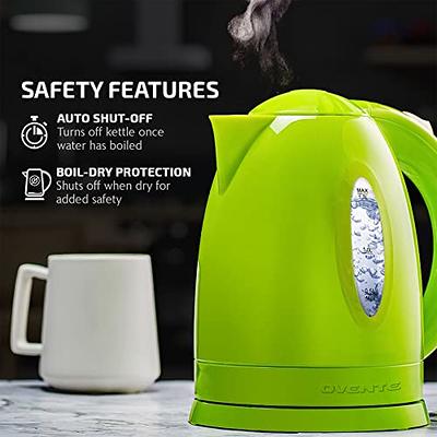 OVENTE Electric Kettle Hot Water Heater 1.7 Liter - BPA Free Fast