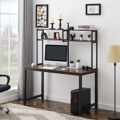 VECELO Computer Desk 47 L Shaped Heavy Duty Home Office Table