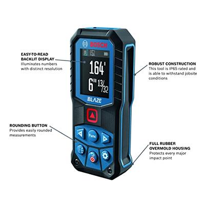 PREXISO Pocket Laser Measurement Tool, 135Ft Laser Distance Meter Backlit  Display Laser Measure with Pen Clip Ft/Ft+in/in/M Unit - Pythagorean