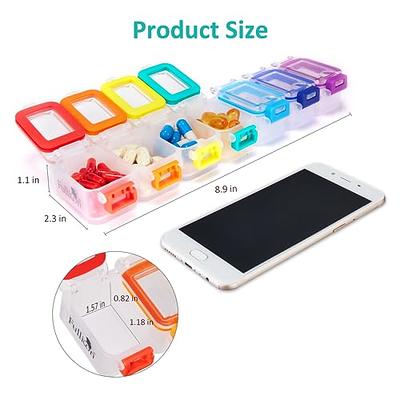 Large Capacity Medicine Storage Box Transparent Portable Vitamin