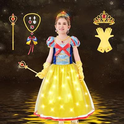 UPORPOR LED Encanto Deguisement Fille Robe Enfants Anniversaire Princesse  Carnaval Robe Halloween Costume (Blue, 160) : : Jouets