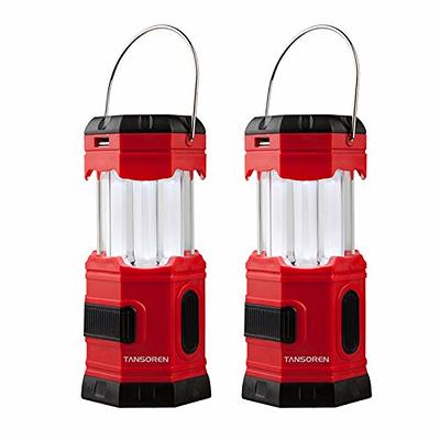 Portable Led Camping Lantern - Ultra Bright Usb Rechargeable Solar Battery  Powered Lantern Flashlight, For Camping, Hiking, Shed During Power Outages