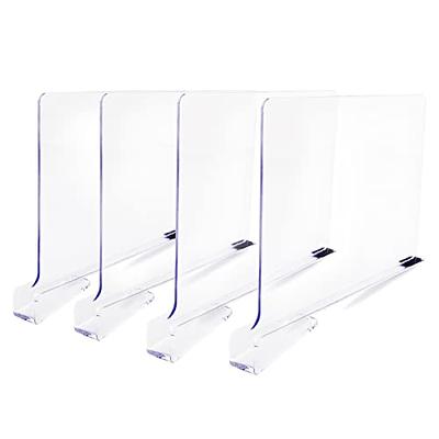 8X Clear Acrylic Shelf Dividers Closet Shelf Separator for Organization  Shelves