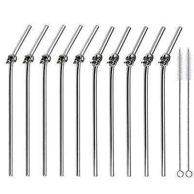 24 PCS, Reusable Straws with 4 Brushes, 10.5 Long Tritan Hard