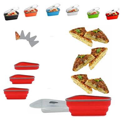 ASELUX Pizza Storage Container Collapsible - 5 Pcs Heating Tray Pizza  Knife, Shovel Pizza Slice Set Organizing, Pizza Plates, Silicone Pizza Box  (Red) - Yahoo Shopping