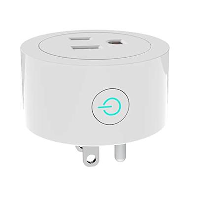 GHome Smart Mini Smart Plug, WiFi Outlet Socket Works with Alexa and Google  Home, Remote Control with Timer Function, Only Supports 2.4GHz Network, No