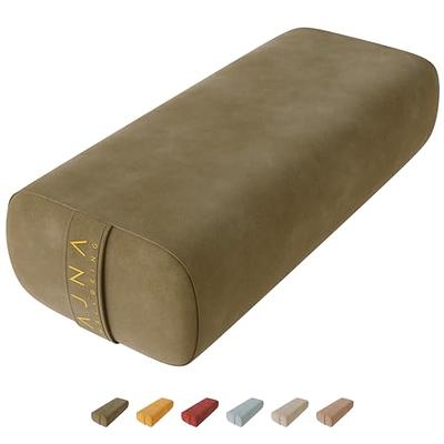 Eco Suede Yoga Bolster - Olive