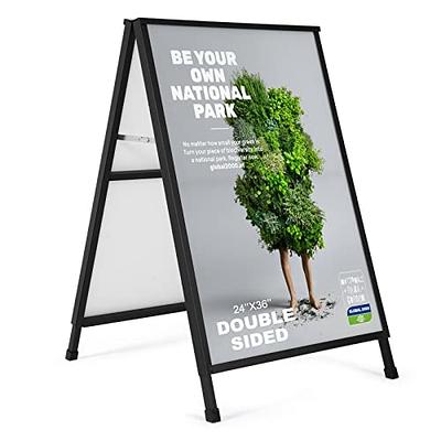 Rocker Frameless Double Sided Sidewalk Sign - Yahoo Shopping