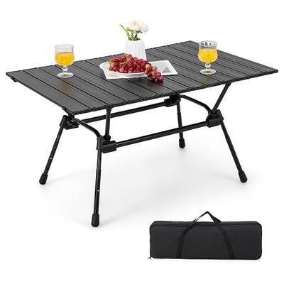  YUFIFAIRY, Small Aluminum Camp Table, Lightweight